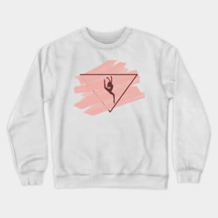 dance design in dusty rose and burgundy variation Crewneck Sweatshirt